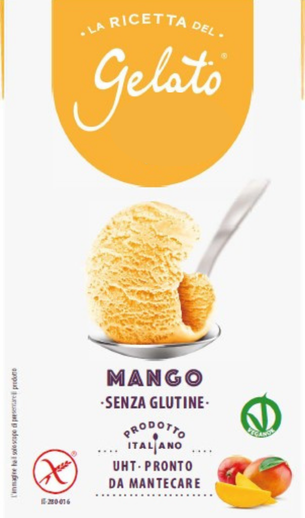 préparation sorbet artisanal prêt à l'emploi saveur mangue Brique de 1L de préparation sorbet prêt à l'emploi saveur mangue