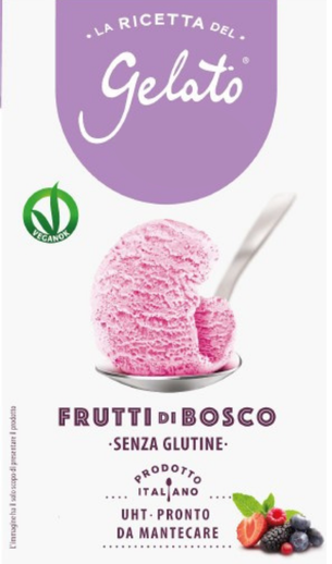préparation sorbet artisanal prêt à l'emploi saveur fruites des bois Brique de 1L de préparation sorbet prêt à l'emploi saveur fruites des bois