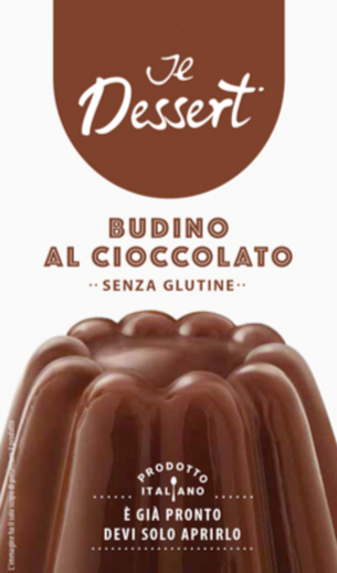 dessert artisanal prêt à l'emploi pour budino chocolat Brique de 1L de dessert prêt à l'emploi pour budino chocolat