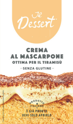 dessert artisanal prêt à l'emploi pour crème brûlée Brique de 1 litre prêt à l'emploi pour tiramisu