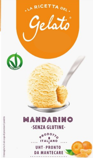 préparation sorbet artisanal prêt à l'emploi saveur mandarine Brique de 1L de préparation sorbet prêt à l'emploi saveur mandarine